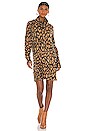 view 1 of 3 Fatima Turtleneck Dress in Fuzzy Leopard Knit