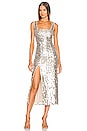 view 1 of 4 Eden Midi Dress in Platinum Party Sequins