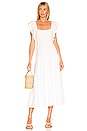 view 1 of 3 Lovely Midi Dress in White Linen