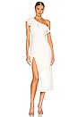 view 1 of 3 Florentine Midi Dress in White Stretch