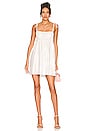 view 1 of 3 Gretchen Mini Dress in White Linen