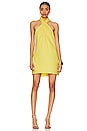 view 1 of 3 Jasmine Halter Mini Dress in Bright Yellow