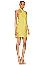 view 2 of 3 Jasmine Halter Mini Dress in Bright Yellow