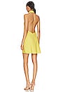 view 3 of 3 Jasmine Halter Mini Dress in Bright Yellow