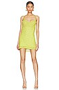 view 1 of 4 Suzanna Slip Dress in Lime Sequins