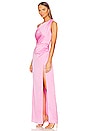view 3 of 4 Jodie Dress in Pink Luxe Satin