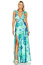 view 1 of 3 Francie Maxi Dress in Blue Piccadilly Flora