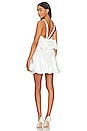 view 1 of 3 Charlotte Bow Mini Dress in White Taffeta