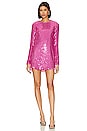 view 1 of 4 Maddison Mini Dress in Bright Pink Sequins