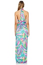 view 3 of 3 Adele Halter Maxi Dress in Guava Punch