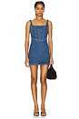 view 1 of 4 Corset Mini Dress in Blue Indigo