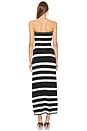 view 3 of 3 Island Nights Tube Dress in Black White Stripe Knit