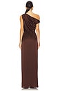 view 3 of 3 Jodie Dress in Chocolate Luxe Satin