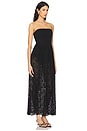 view 2 of 3 Diana Drop Waist Dress in Black Lovely Lace