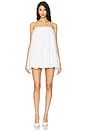 view 1 of 3 VESTIDO TIPO BOLHA BEVERLY in White Poplin
