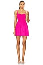 view 1 of 3 Dixie Mini Dress in Hot Pink Poplin