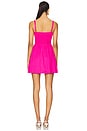 view 3 of 3 Dixie Mini Dress in Hot Pink Poplin