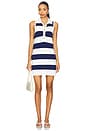 view 1 of 3 Zoe Button Sweater Dress in Sailor Blue Stripe