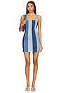 view 1 of 5 Coronado Corset Dress in Shady Indigo