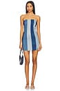 view 2 of 5 Coronado Corset Dress in Shady Indigo