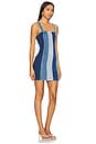 view 3 of 5 Coronado Corset Dress in Shady Indigo