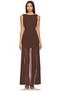 view 1 of 3 Aria Maxi Dress in Chocolate