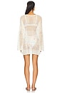 view 3 of 3 Paula Pullover Coverup in White Crochet