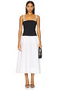 view 1 of 3 Hepburn Midi Dress in Black & White
