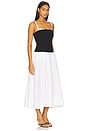 view 2 of 3 Hepburn Midi Dress in Black & White