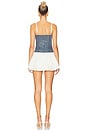 view 3 of 3 Tiffany Skort Dress in Denim With Cream