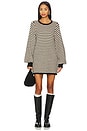 view 1 of 4 Marion Sweater Dress in Black Geo Knit