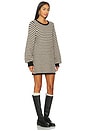 view 2 of 4 Marion Sweater Dress in Black Geo Knit