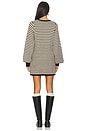 view 3 of 4 Marion Sweater Dress in Black Geo Knit