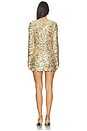 view 3 of 4 Maddison Mini Dress in Gold Metallic