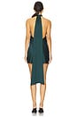 view 4 of 4 x REVOLVE Lisa Mini Dress in Emerald Green Satin