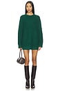 view 1 of 3 Canyon Tunic Sweater Dress in Emerald Cable Knit