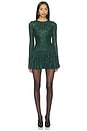 view 1 of 4 Zelda Mini Dress in Emerald Sequins