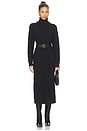 view 1 of 4 Montreal Midi Dress in Black Cable Knit
