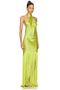 view 2 of 3 ROBE JASMINE in Chartreuse