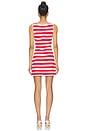 view 3 of 4 VESTIDO CAMERON in Red Stripe Delight Knit
