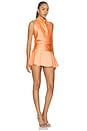 view 2 of 3 ROBE BRYNN in Cantaloupe Luxe Satin