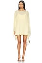 view 1 of 3 Olsen Mini Dress in Pale Yellow Chiffon
