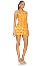 view 2 of 4 Happy Halter Mini Dress in Orange