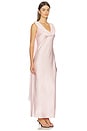 view 2 of 3 ROBE MAYA in Powder Pink Luxe Satin
