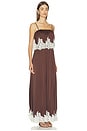 view 2 of 4 MAXIVESTIDO EMMYLOU in Chocolate Satin