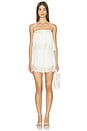 view 1 of 4 MINIVESTIDO EMMYLOU in Ivory Satin