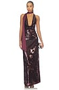 view 1 of 4 ROBE SIMONE  in Burgundy