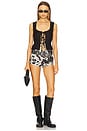 view 5 of 6 x REVOLVE El Paso Shorts in Cow Print Denim