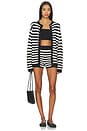 view 5 of 6 Inez Shorts in Black & White