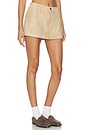 view 2 of 6 Vancouver Skort in Beige Faux Suede